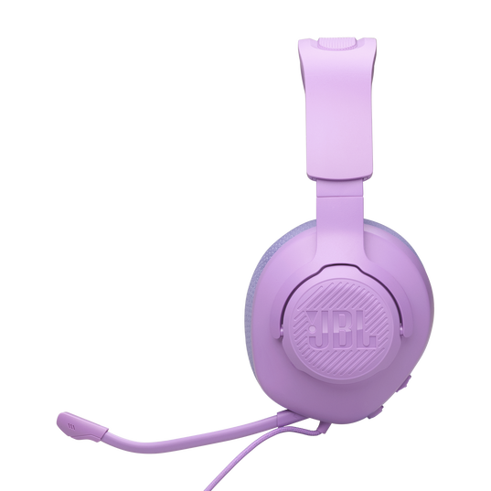 JBL Quantum 100M2 - Purple - Wired over-ear gaming headset with detachable mic and mute option - Left